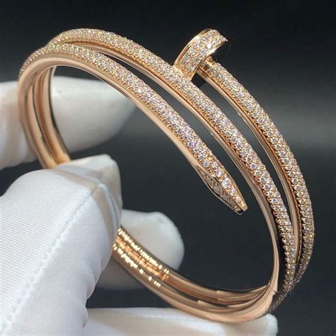 bracelet cartier clou or rose|cartier nail bracelet price list.